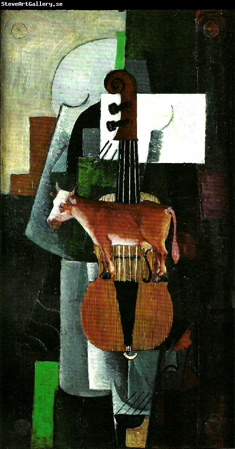 Kazimir Malevich cow and violin